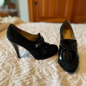 Sexy Joan & David 4 inch black heels size 7.5. 👠